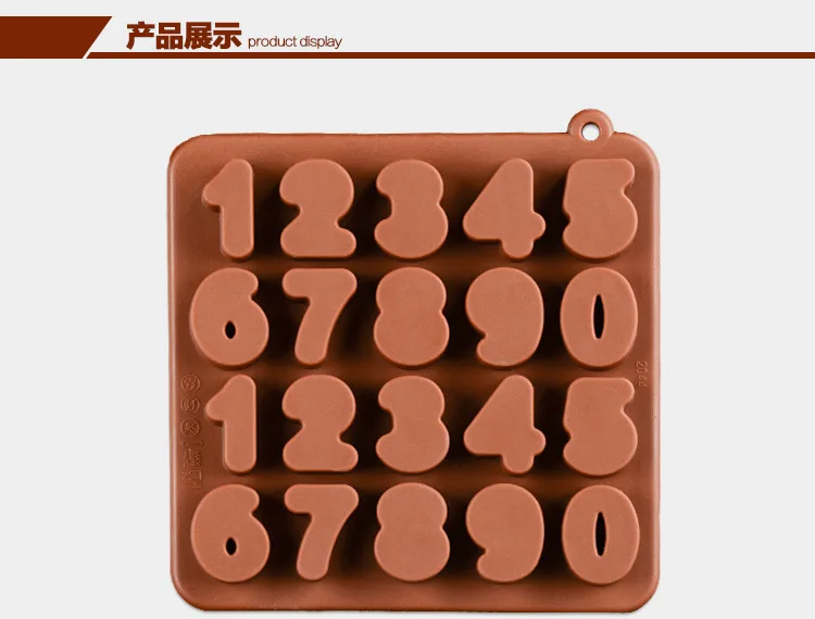 Силиконовые цифры форма для шоколада леденцов желе выпечки формы торта E695|cake