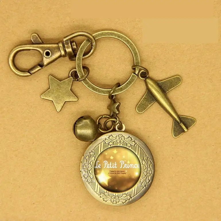 Новая модная игрушка брелок Маленький принц арт Картина кулон Роза ювелирные