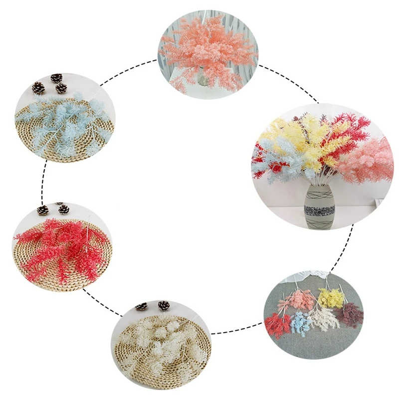 60cm Artificial Flower Simulation Small Foggy Plants Artificial Flowers Wedding Home Decoration Fake Flower Party Baby Shower