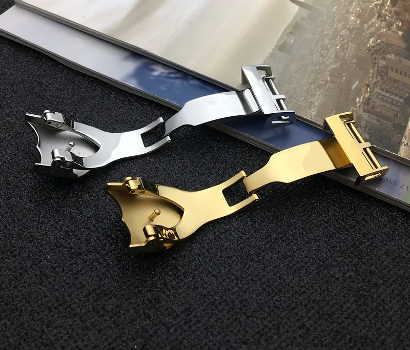 Застежка из нержавеющей стали 316L Высококачественная Складная Пряжка для часов