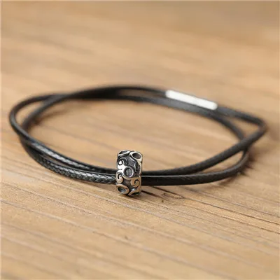 Style K Mcllroy, мужское ожерелье, кожаная мужская цепочка, Ретро стиль, нержавеющая сталь, кулон, модный pingente, геометрический амулет, ювелирные изделия, подарки - Окраска металла: Style K