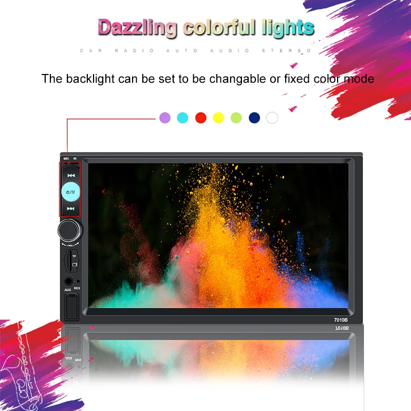 Авторадио 2 Din общие модели автомобиля 7 &quotдюймовый ЖК дисплей с сенсорным