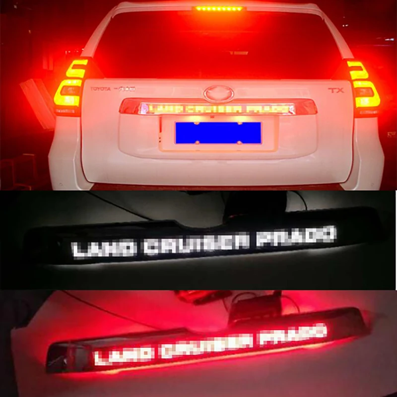 Аксессуары для Toyota Prado 150 Land Cruiser Prado FJ150 автомобильный Хромированный Светодиодный чехол на крышку багажника, тормозной светильник, светильник для вождения