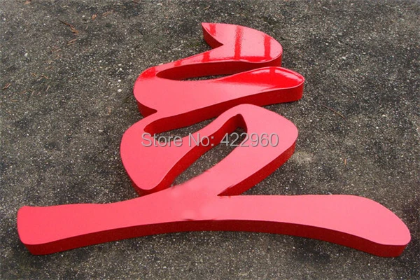 

Factoy Outlet Outdoor Iron sheet letter,galvanized steel letter with painting