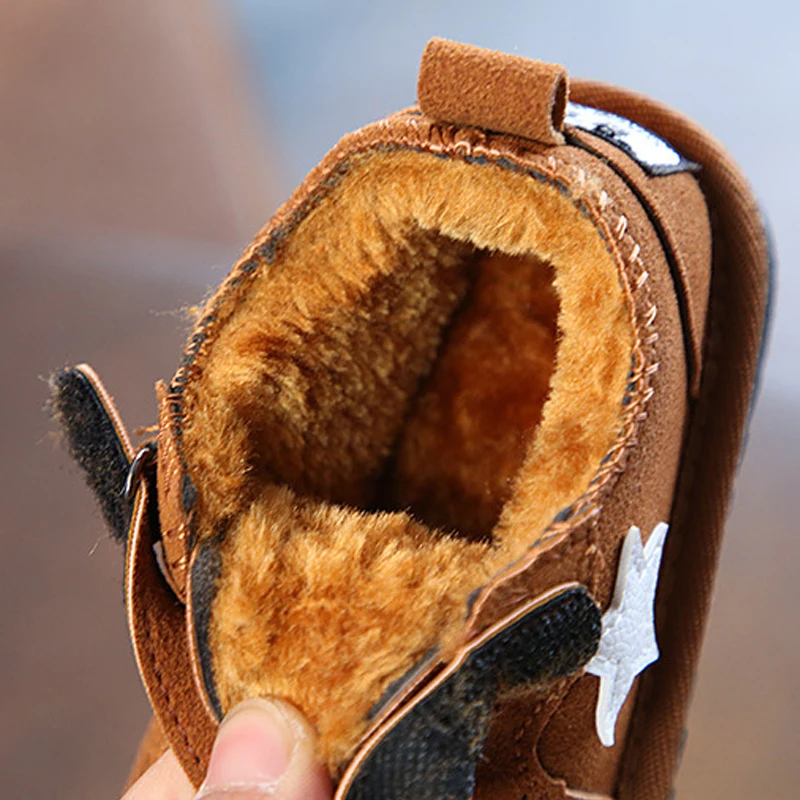 Зимняя русская детская зимняя обувь с мягкой подошвой для малышей кроссовки 2018