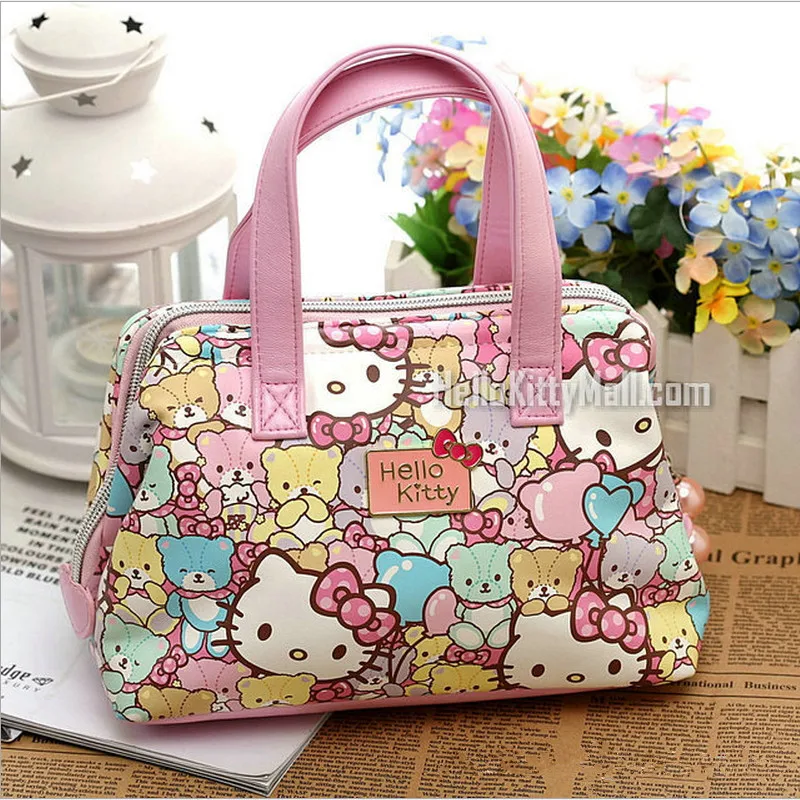 Бесплатная доставка модные сумки с ручками hello kitty из высококачественной