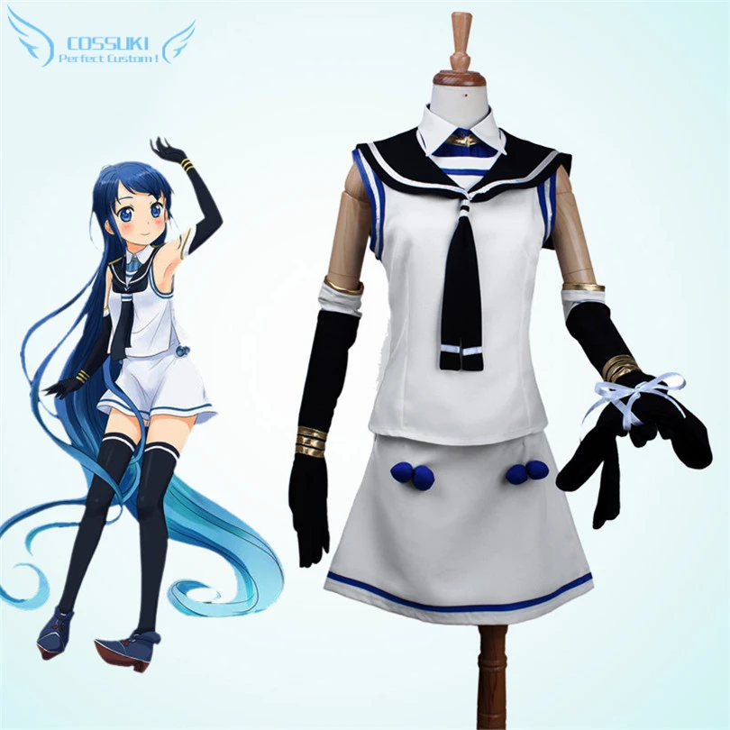 Kantai Коллекция Kankore Samidare платье косплей костюм Идеальный заказ для вас! |
