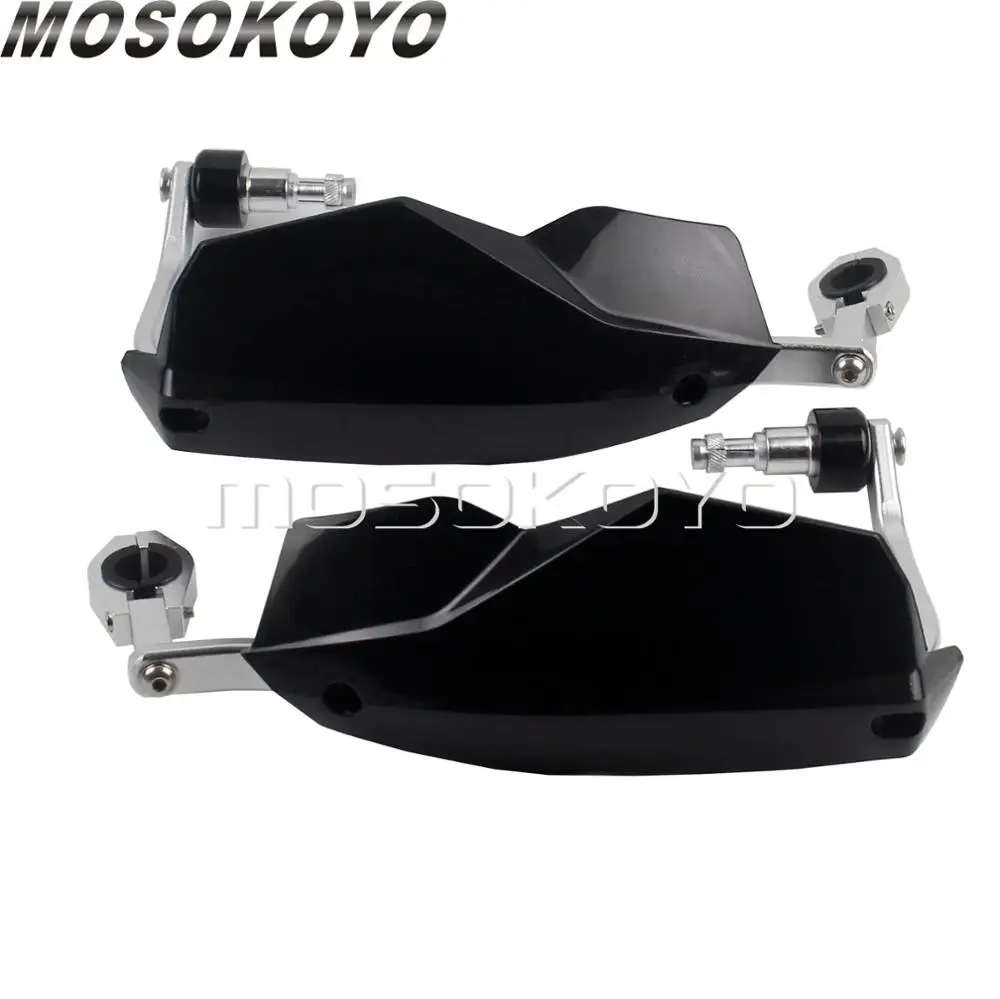 Белая защита для мотокросса 7/" 1-1/8" для KTM EXC 300 Husqvarna TE300 TE250 FE350 701 MX Enduro 22 мм 28 мм - Цвет: black