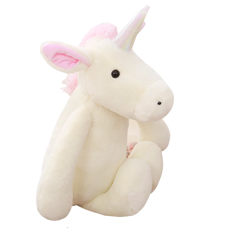 

Cute white Unicorn Plush baby Toy Cartoon Stuffed Baby Unicorn Dolls Animal Horse Toys Children Love Birthday Gift friends gift