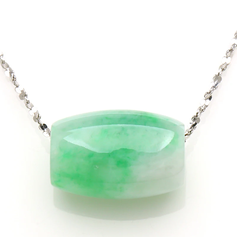 Природная зеленая Цветочная волна Yang Нефритовая вставка бусина для