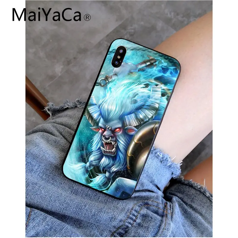 MaiYaCa Shadow Fiend Dota 2 Smart Cover черный мягкий чехол для телефона для iPhone 6S 6plus 7plus 8 8Plus X Xs MAX 5 5S XR