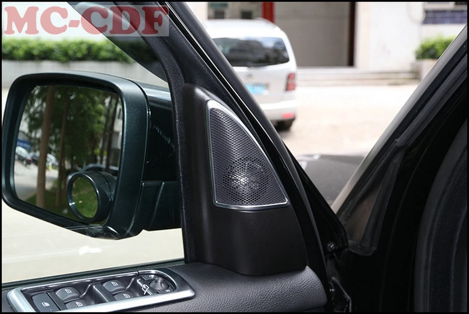 Автомобильный-Стайлинг для Land rover Discovery 4 LR4 2009- ABS хромированный автомобильный a-pillar динамик Накладка аксессуары 2 шт