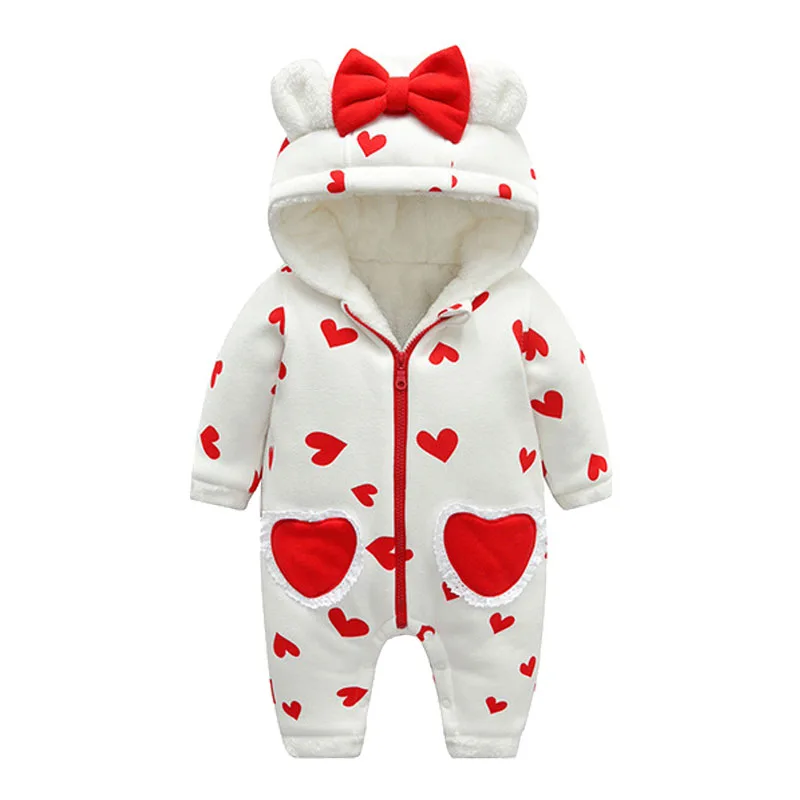 Детские комбинезоны зимняя модная одежда для маленьких девочек хлопковая