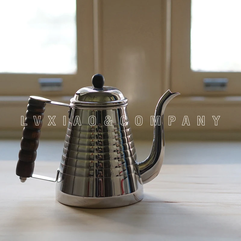 Капельные чайники kalita из нержавеющей стали/дерева 1 л|Кофейники| |