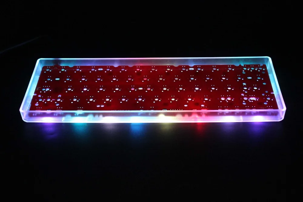Индивидуальный YMDK CNC акриловый чехол с молоком 60% комплект QMK Полностью