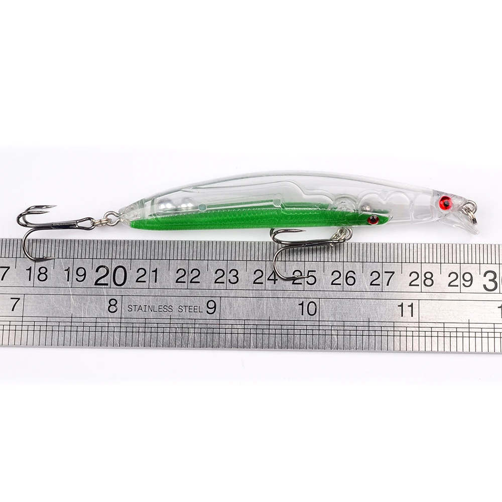 6 ШТ. Рыбалка Пластиковые Приманки Гольян Жесткий Бас 9.5 см-3.74 &quot/9.6 г-0.34 унц. с №