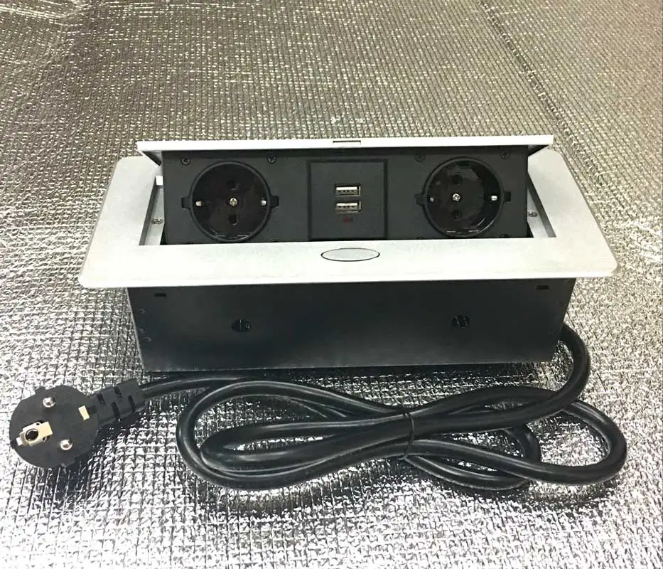 GONGFENG лидер продаж Новинка немецкий стандарт настольный блок питания с двумя usb