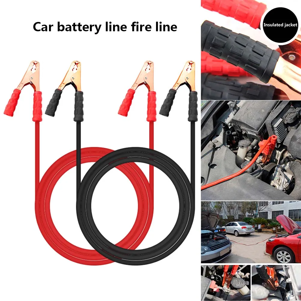 

Hot 2Pcs/set Universal 500A Booster Cable Car Battery Line Truck Off Road Auto Car Jumping Cables DO2