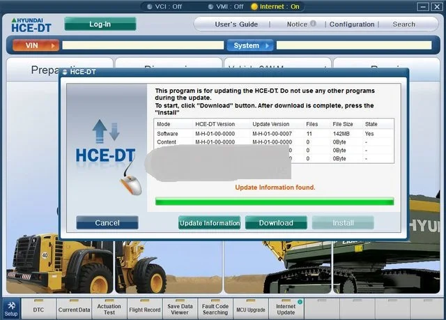 Экскаватор диагностическое программное обеспечение (HCE DT) 2021 с неограниченным