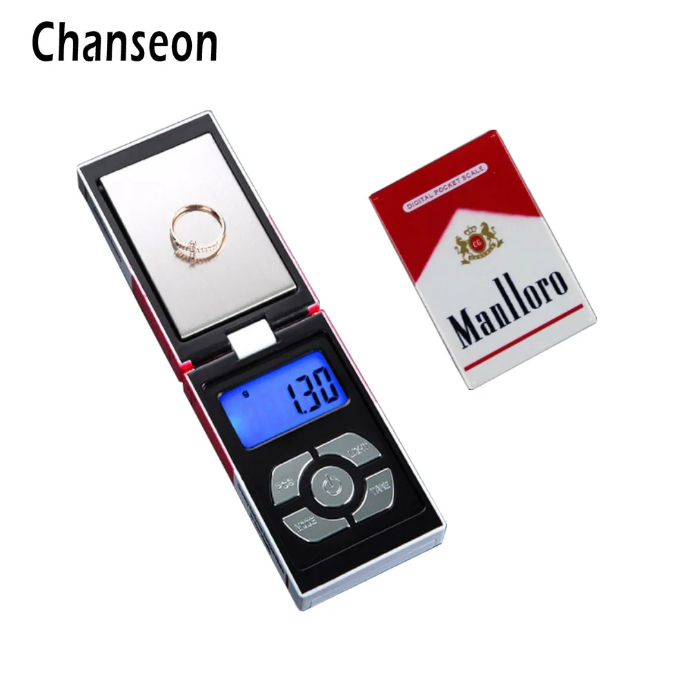 Карманные электронные цифровые портативные ювелирные мини весы Chanseon для золота