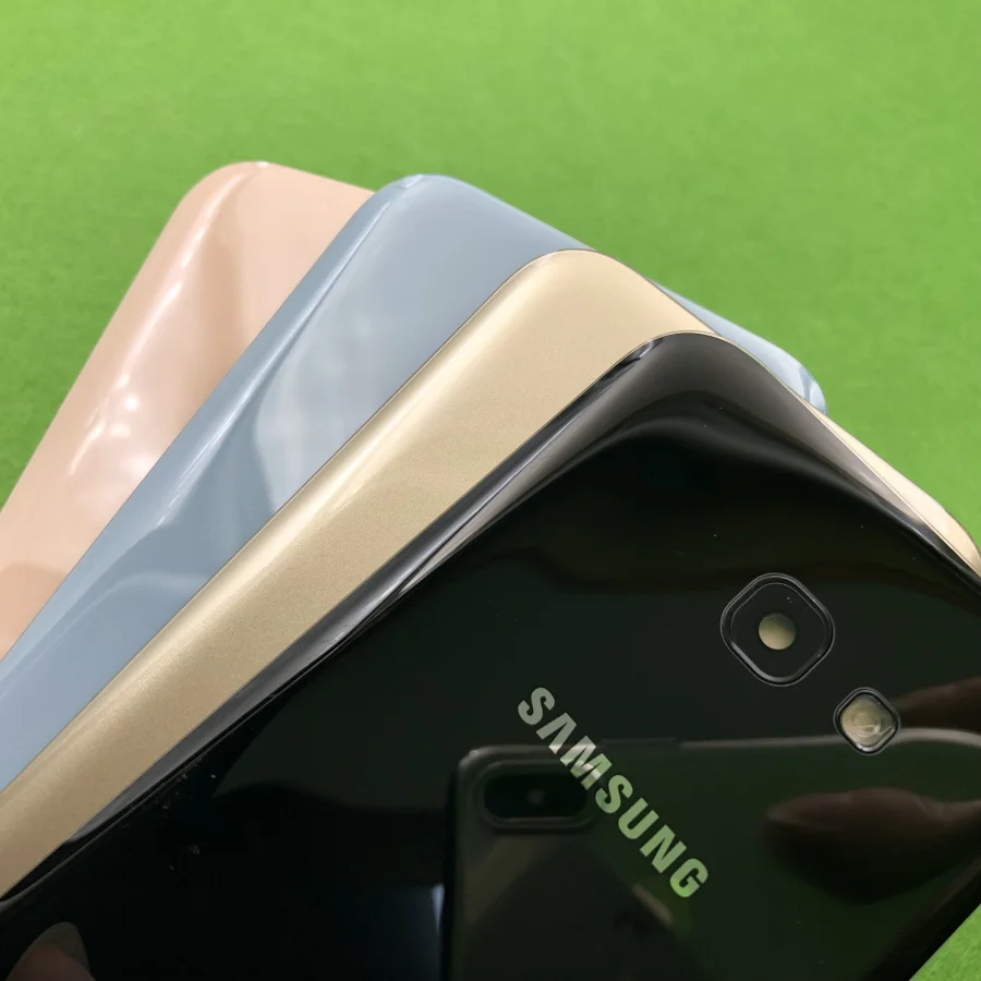 Для Samsung Galaxy A5 A520 SM-A520F A3 A320F A7 A720F запасная крышка батарейного отсека+ стеклянный объектив для камеры заднего вида