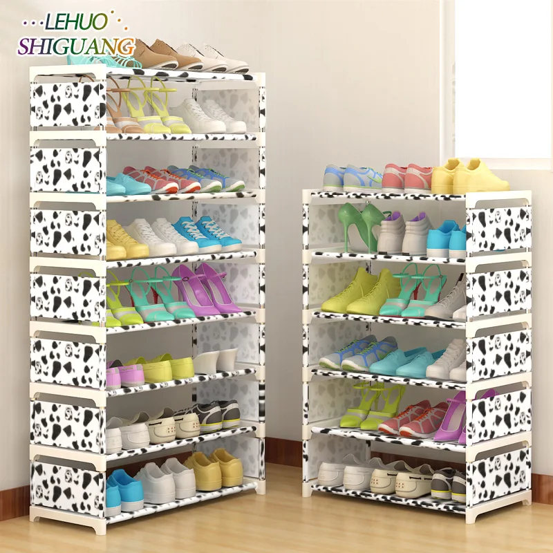 4 цвета многослойная стойка для обуви нетканые материалы легко собрать хранение