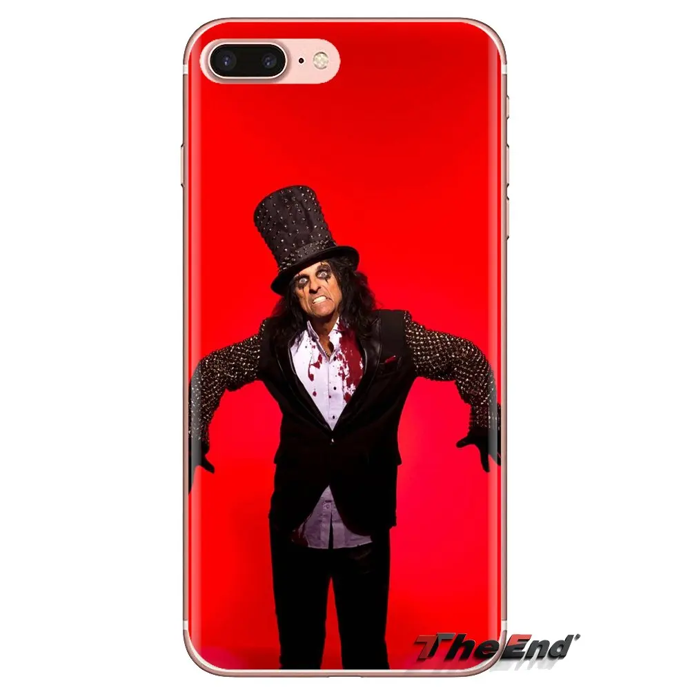 For iPod Touch Apple iPhone 4 4S 5 5S SE 5C 6 6S 7 8 X XR XS Plus MAX Heavy metal band Alice Cooper Soft Transparent Cases Cover |