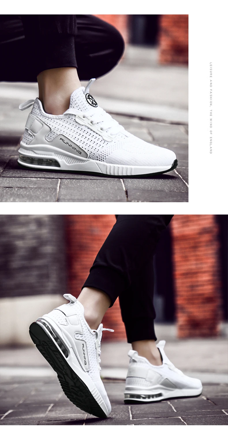 Hemmyi/пара кроссовок; обувь из дышащего сетчатого материала; chaussure homme; сезон весна-осень; мужская обувь на воздушной подушке; размеры 36-45; Прямая поставка