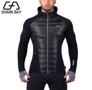 Бренд Shark Bay, мужские спортивные толстовки с капюшоном для тренажерных залов, фитнеса, бодибилдинга, толстовка, пуловер, Спортивная мужская куртка с капюшоном, одежда