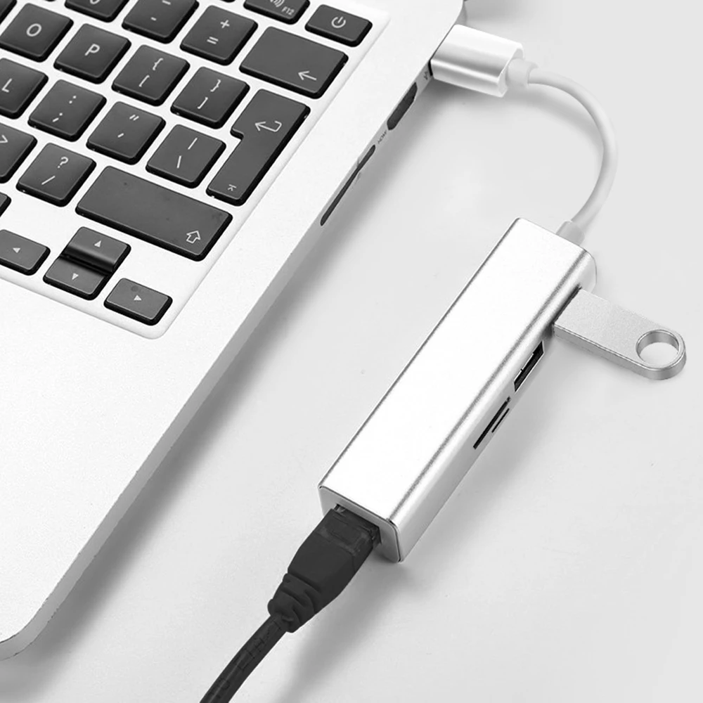 Сетевой адаптер USB3.0 к RJ45 Gigabit Ethernet порт LAN USB 2 0/SD/TF кардридер концентратор