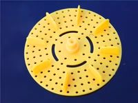 1pcs k350 75mm yellow plastic round propeller paddle steamers wheel hub diy ship motor free shipping russia