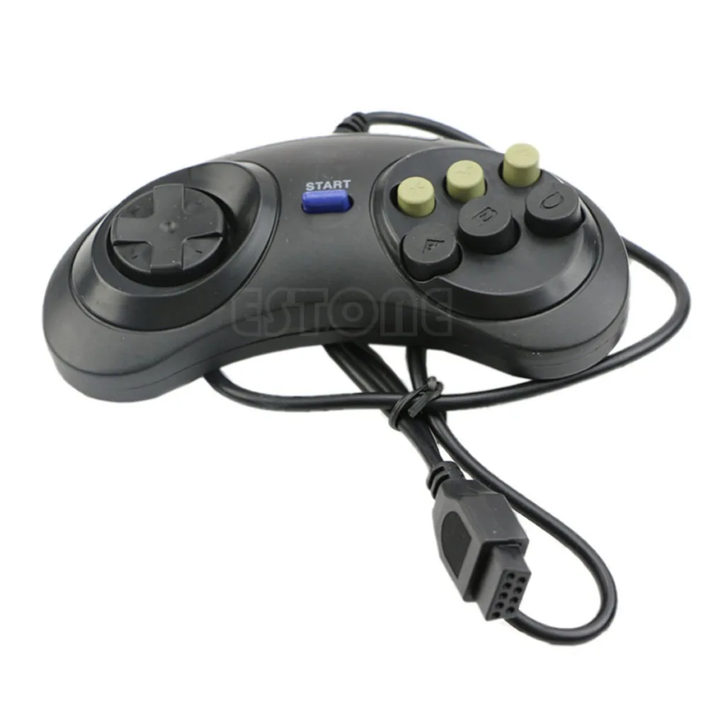 6 кнопочная Проводная прокладка Геймпад контроллер для Mega Drive Megadrive sega MD Genesis