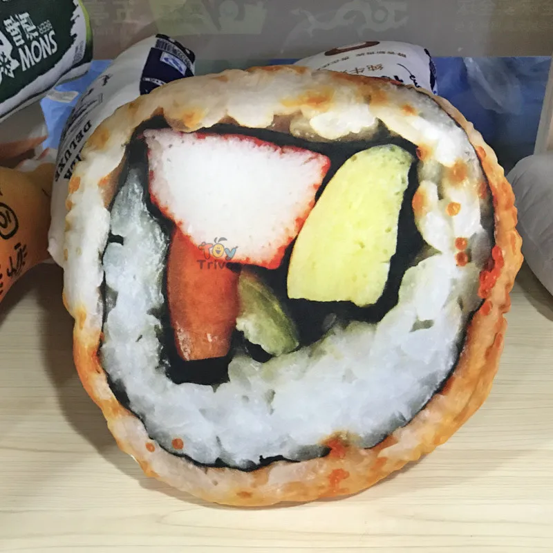 Моделирование Плюшевые игрушечные суши Мягкая кукла креативная японская подушка в виде еды Подушка магазин домашний декор Забавный подарок Triver дропшиппинг