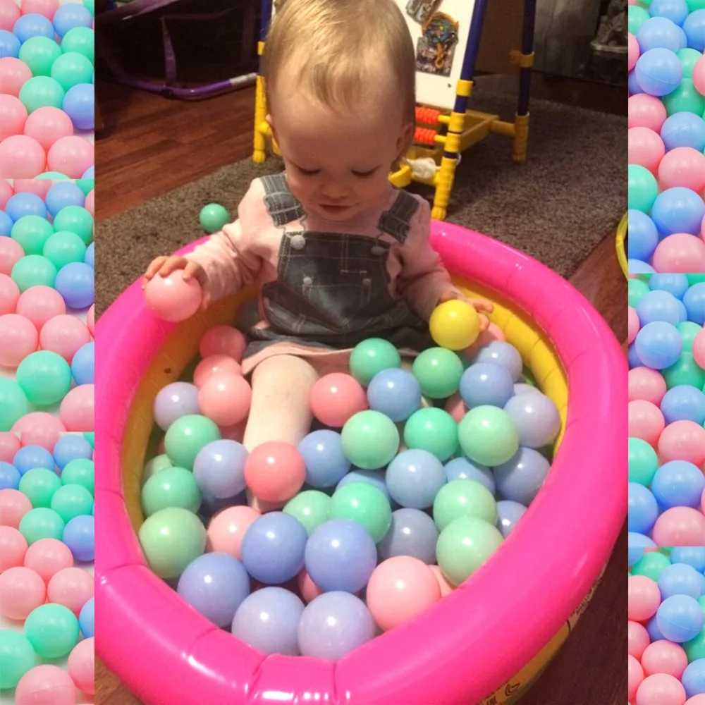 200 шт. красочный мягкий водный бассейн Океанский волнистый шар пластиковый для