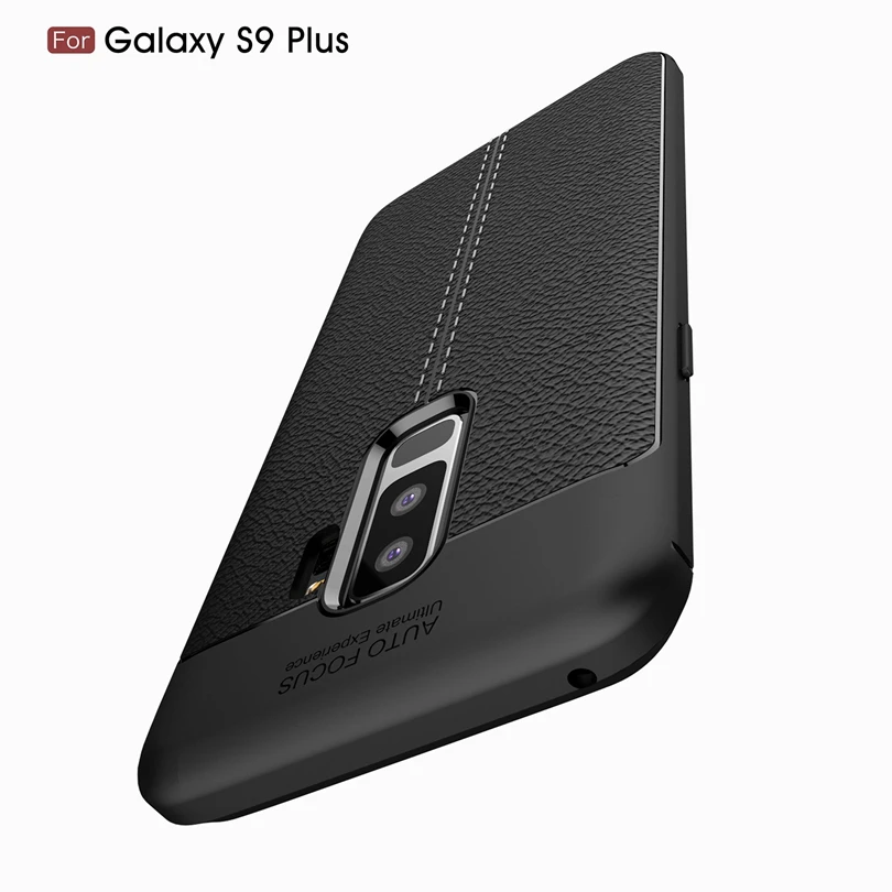 Роскошный мягкий силиконовый чехол с зернистой фактурой для Samsung Galaxy S9 Plus / S9Plus 6 1