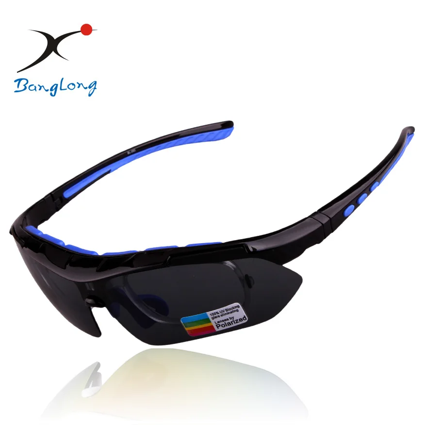 XQ082 1 BLUE BANGLONG тактические поляризационные очки для рыбалки, мужские спортивные солнцезащитные очки, для улицы, для близорукости, спортивные очки, для кемпинга, пешего туризма, велосипедные очки - Цвет: XQ082 1 BLUE