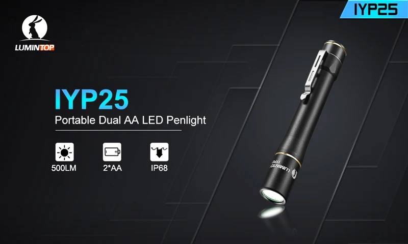 Светодиодный фонарик Nichia 219CT/Cree IYP25, XP-G3 светодиодный, 3 режима, тонкий фонарик, питание от 2х батареек AA