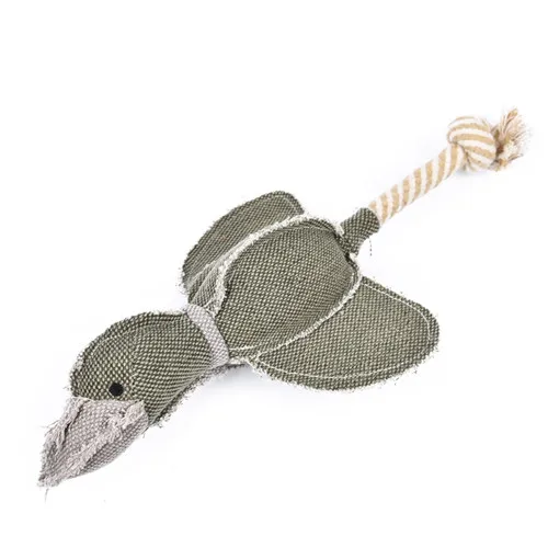 Army Green Классические игрушки для собак, прочные, устойчивые к укусам, белье, 2 цвета, жевательная пищащая утка, игрушка для щенка, высокое качество, смешная игрушка для питомца - Цвет: Army Green