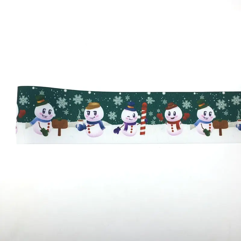 9 50 ярдов Горячая " 75 мм Рождество День теплопередача grosgrain ленты принять на заказ - Цвет: 9