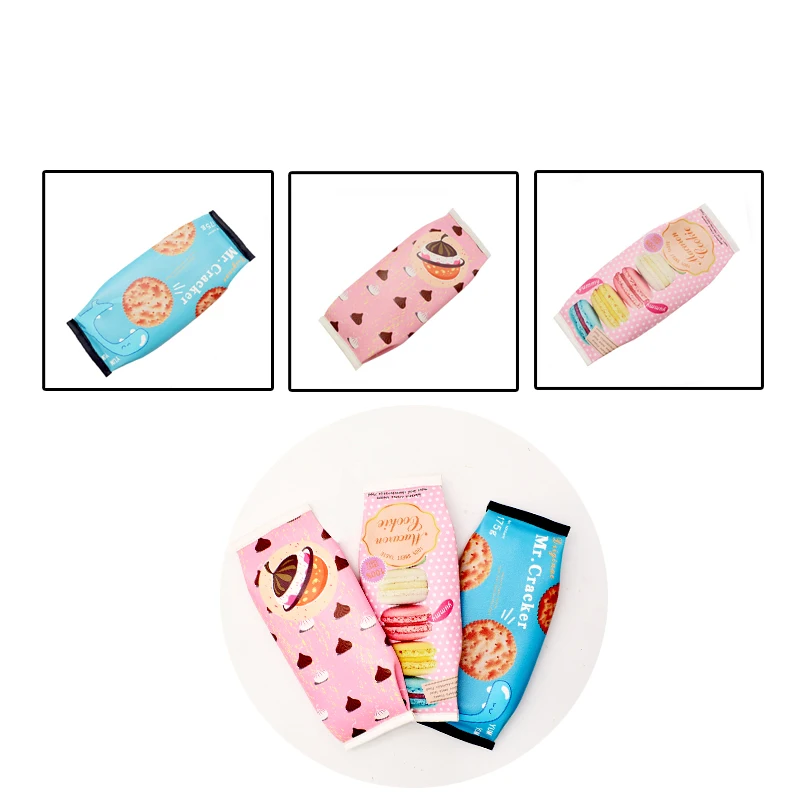 Креативный школьный чехол карандаш Macaron kawaii милый для офиса блестящий в
