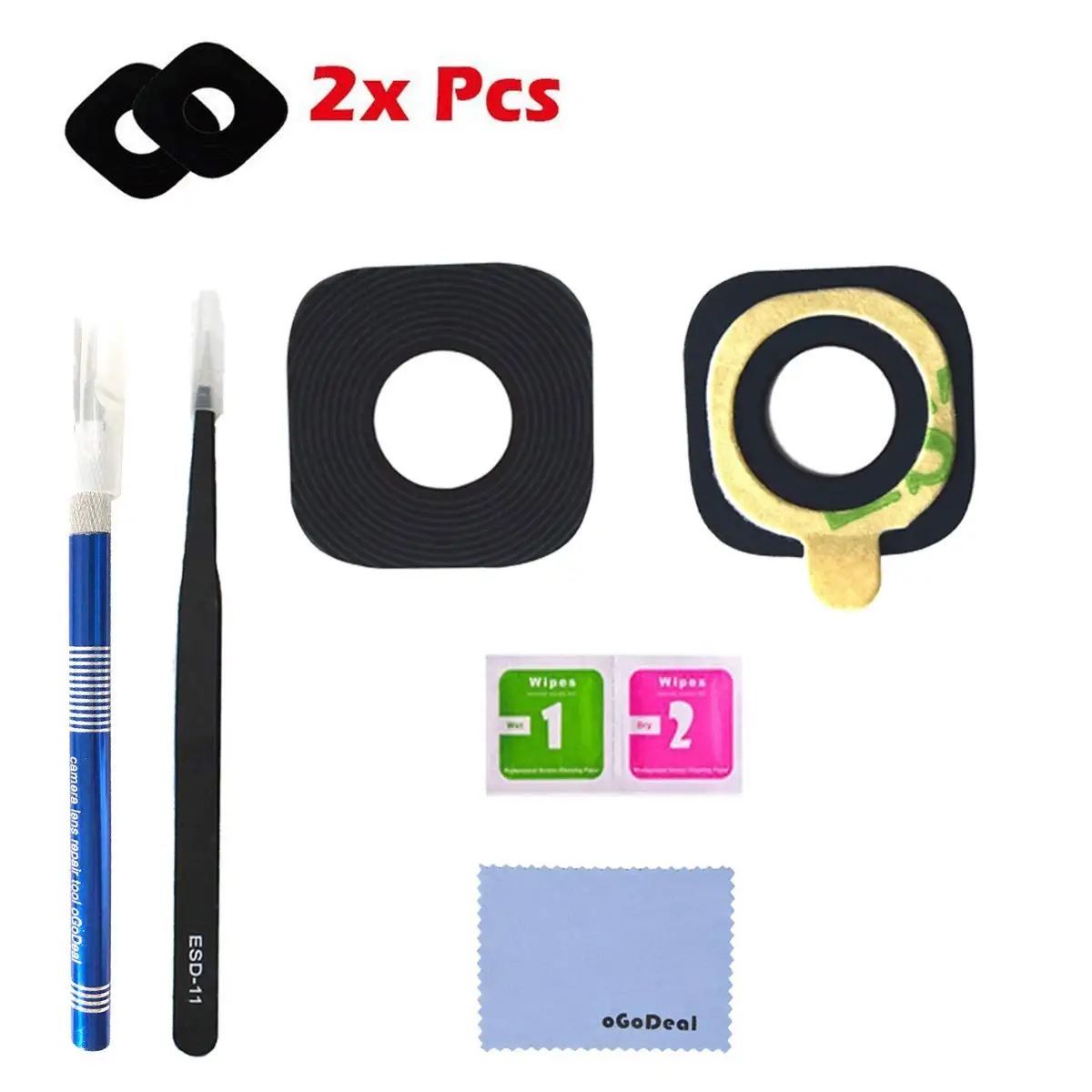 2 упаковки задняя камера стеклянная крышка объектива Замена для Samsung Galaxy S8/S8 Plus с