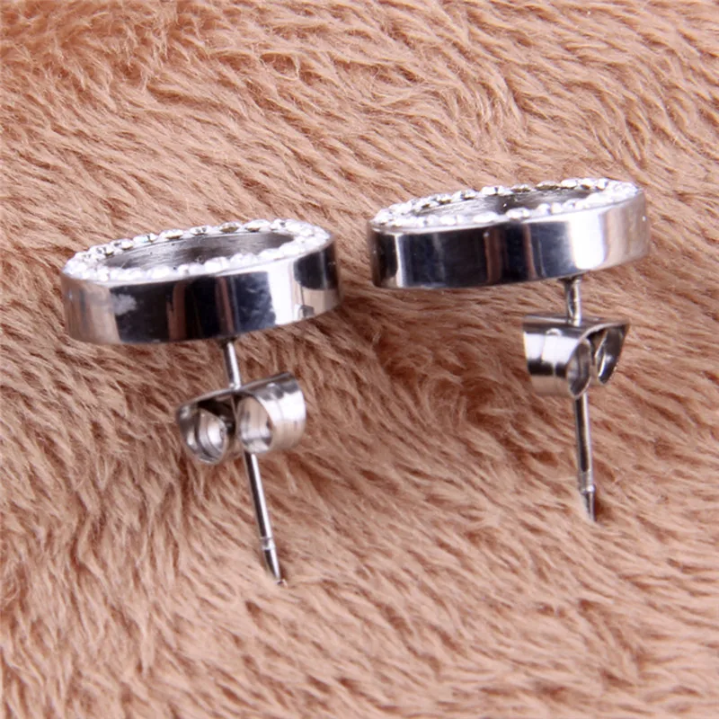 Серьги гвоздики женские из нержавеющей стали с кристаллами|crystal stud earrings|fashion