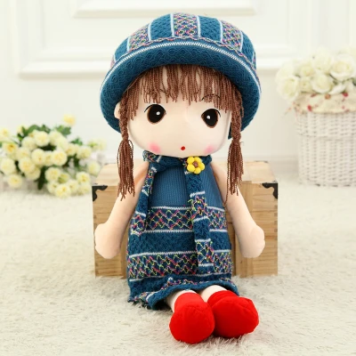 45 см, Новое поступление, RagDoll, набивные плюшевые игрушки, свадебная тряпичная кукла, Милая модель пота для девочек, весенний подарок на день рождения на праздник - Цвет: blue