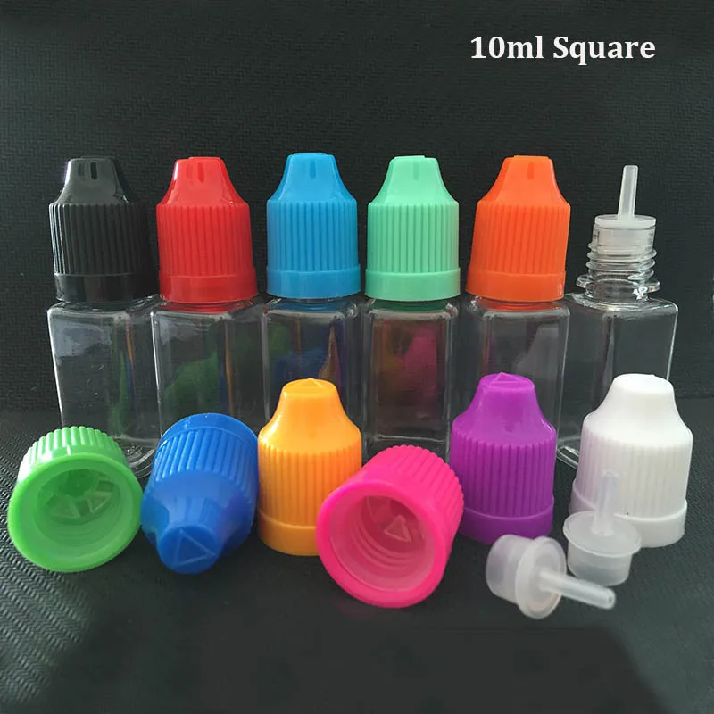 50 шт PET E Cig жидкая Паровая бутылка 3 мл 5 мл 10 мл 15 мл 20 мл 30 мл 50 мл 100 мл пластиковая пустой флакон-капельница с защитой от детей