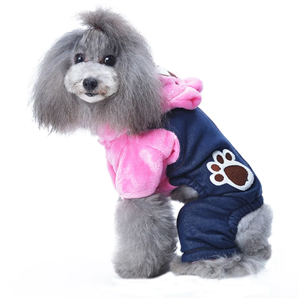 Transer собака пижамы Одежда для собак питомцев одежда в полоску осень зима Новый