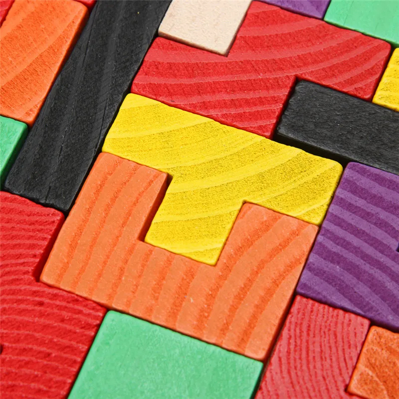 Деревянный Tangram головоломка 3D головоломка игрушка тетрис дошкольного волшебства интеллектуальная развивающая детская игрушка красочная Jisgaw доска