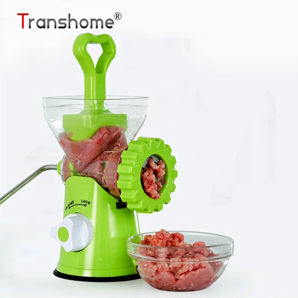 

Transhone Meat Grinder New Household Multifunction Manual Sausage Maker Enema Machine Stainless Steel Blade Home Cooking Machine