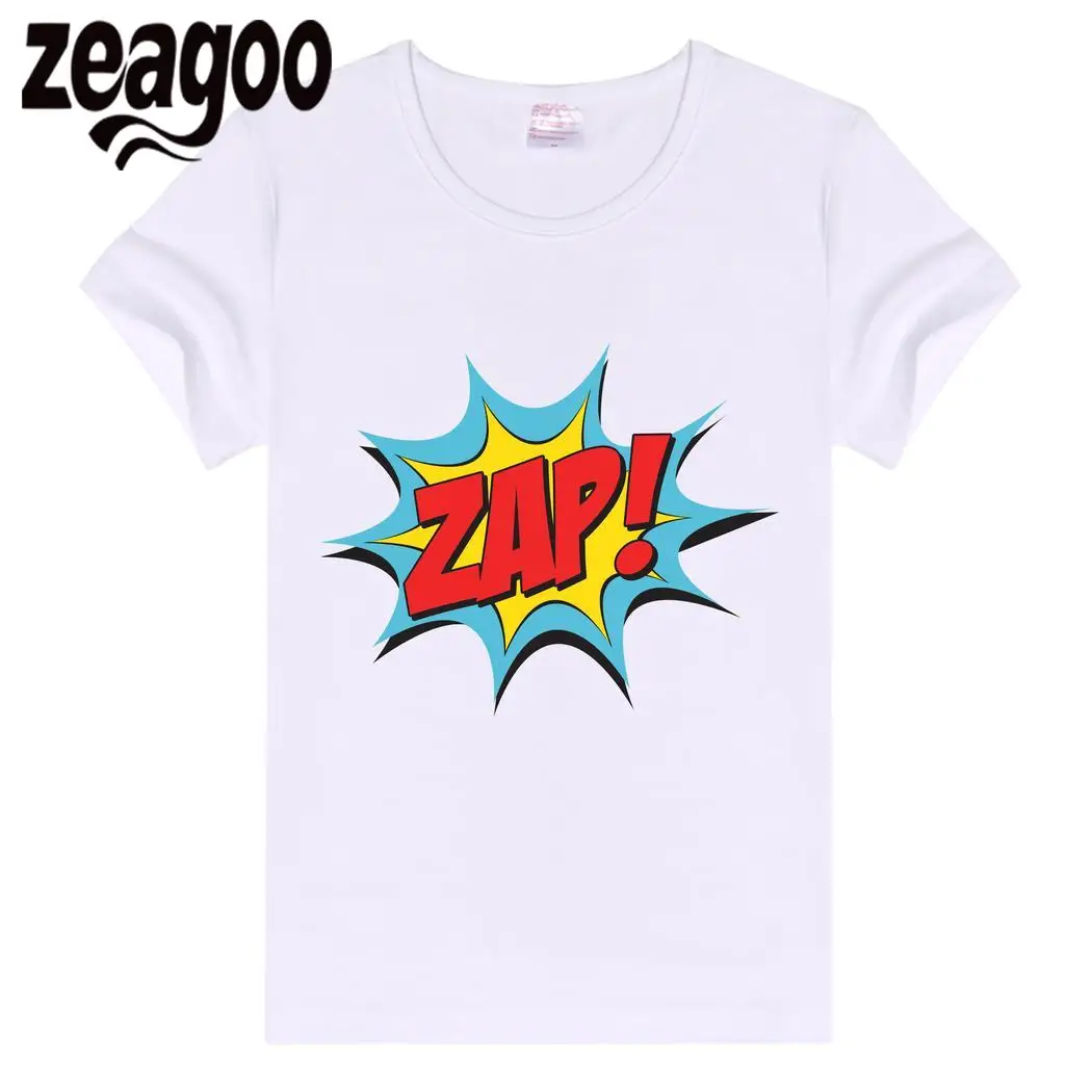 Zeagoo рукавом Повседневное шеи экипажа Slim Fit мягкие короткие Для женщин футболка