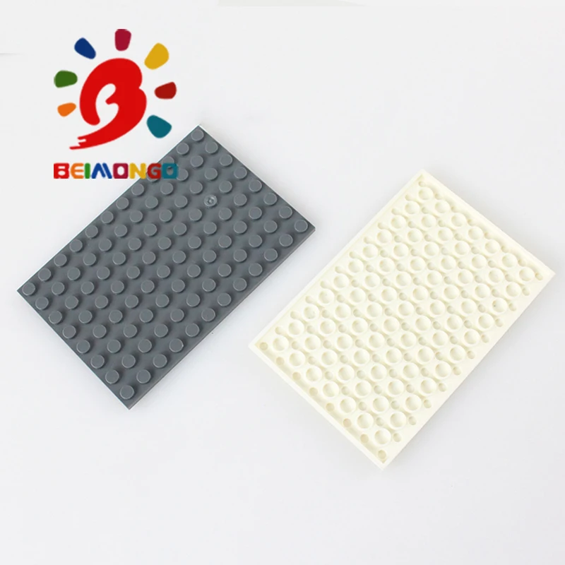 Бесплатная доставка! BEIMONGO блоки пластина 8x12 строительные 10 шт. обучающие и
