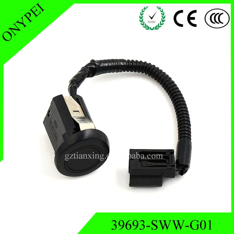 Черный парковочный датчик заднего хода 188300 5921 39693 SWW G01 для HONDA CRV 2007 2012 39693SWWG01